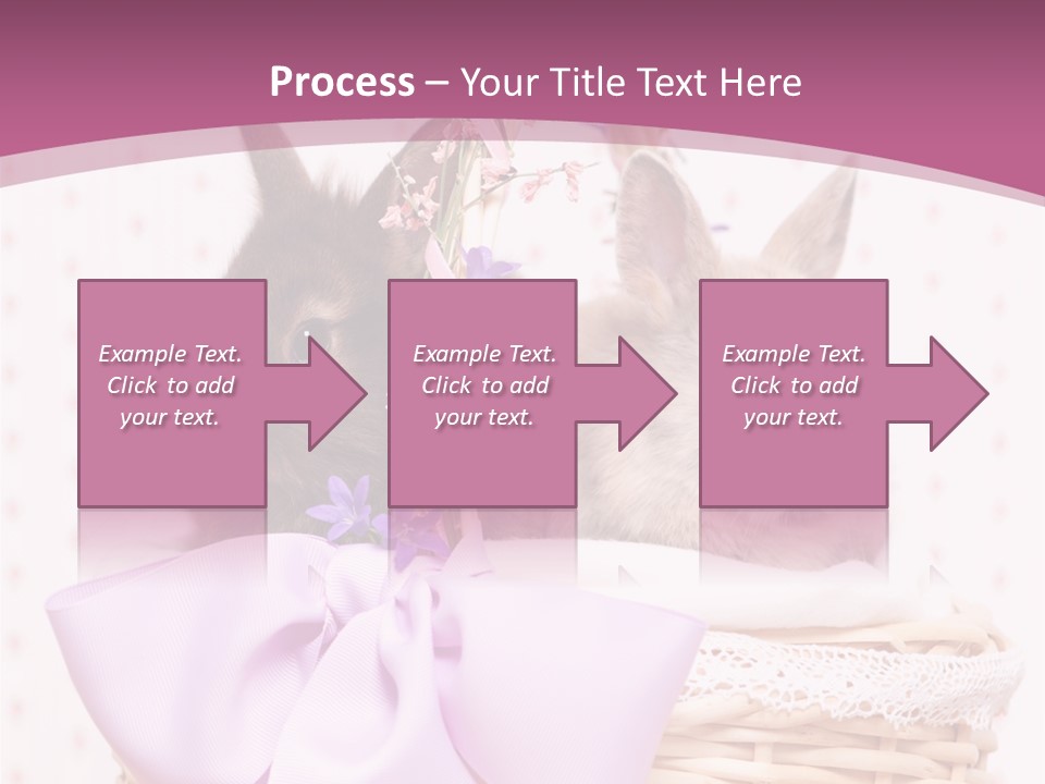 Karnickel Campanula Ostern PowerPoint Template