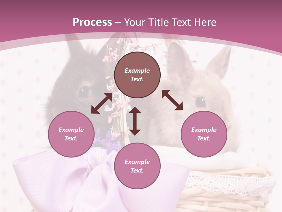 Karnickel Campanula Ostern PowerPoint Template