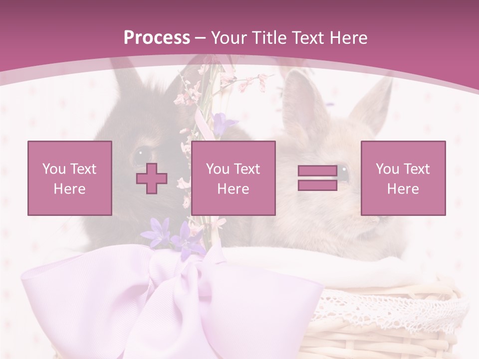 Karnickel Campanula Ostern PowerPoint Template