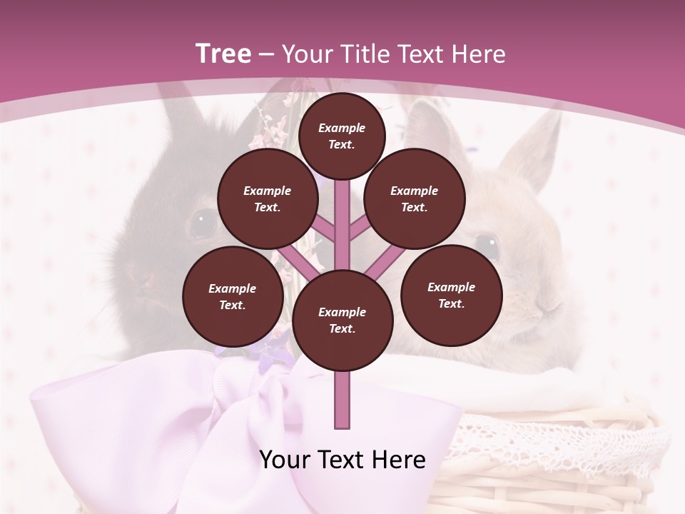 Karnickel Campanula Ostern PowerPoint Template