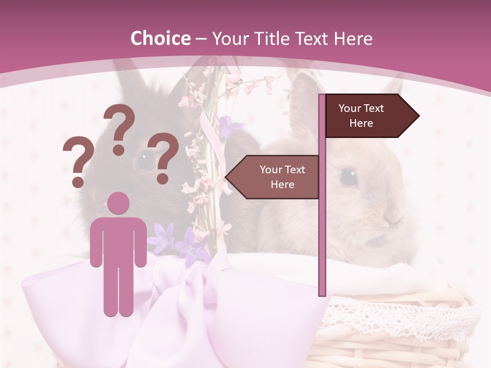 Karnickel Campanula Ostern PowerPoint Template