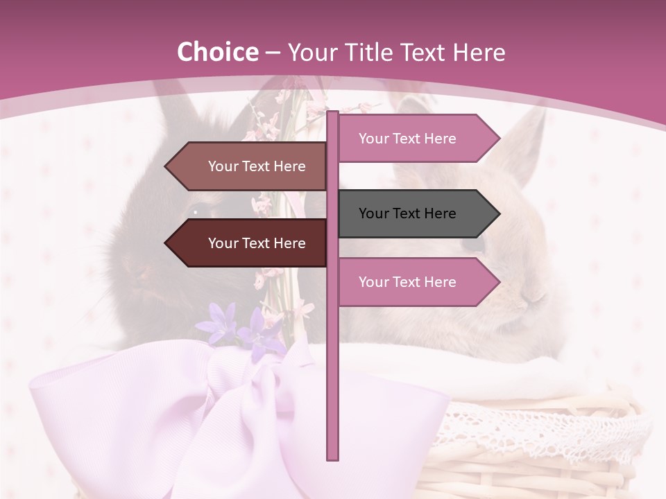 Karnickel Campanula Ostern PowerPoint Template