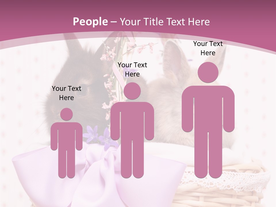 Karnickel Campanula Ostern PowerPoint Template