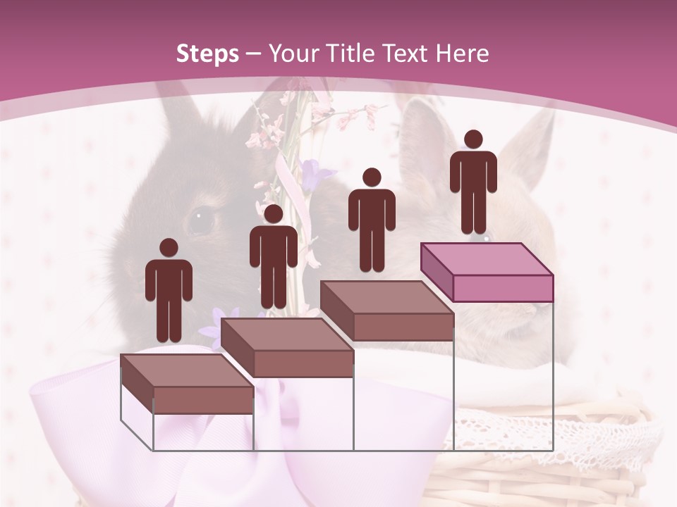 Karnickel Campanula Ostern PowerPoint Template