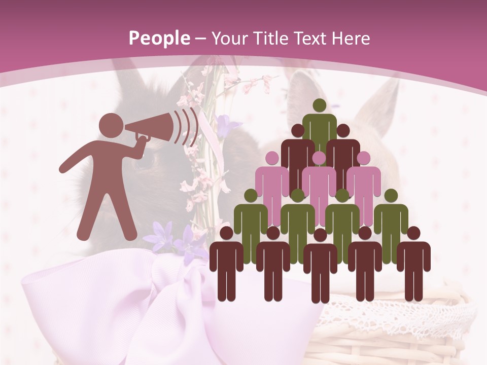 Karnickel Campanula Ostern PowerPoint Template