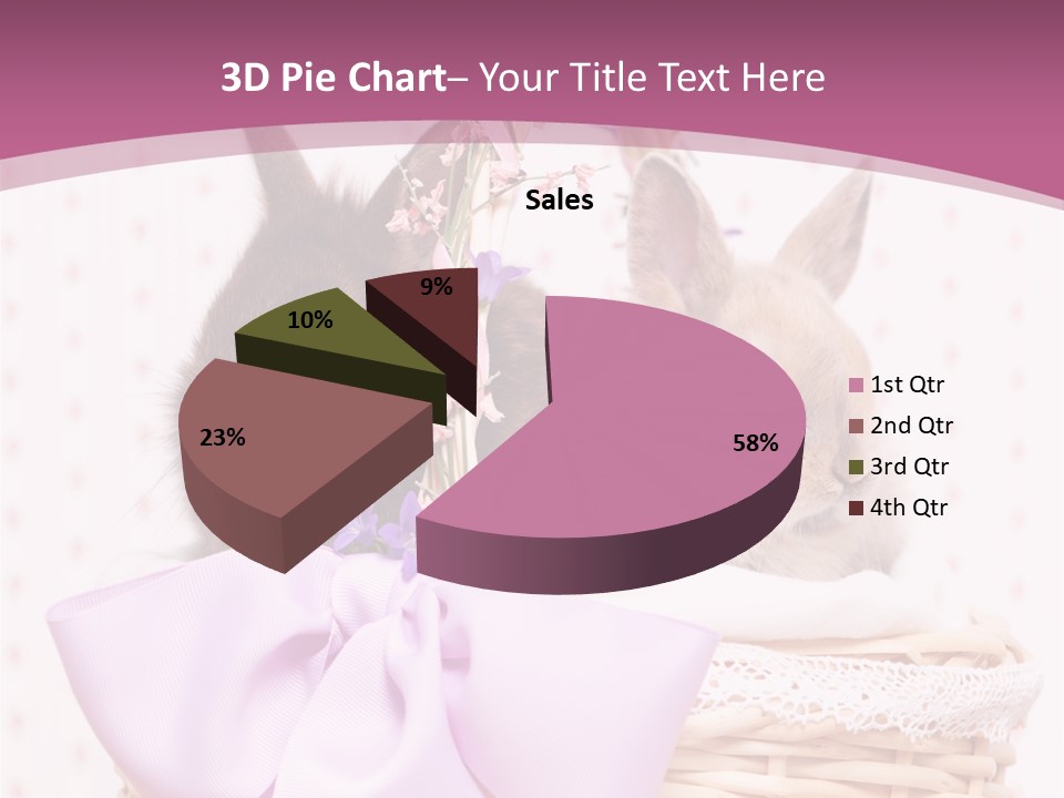Karnickel Campanula Ostern PowerPoint Template