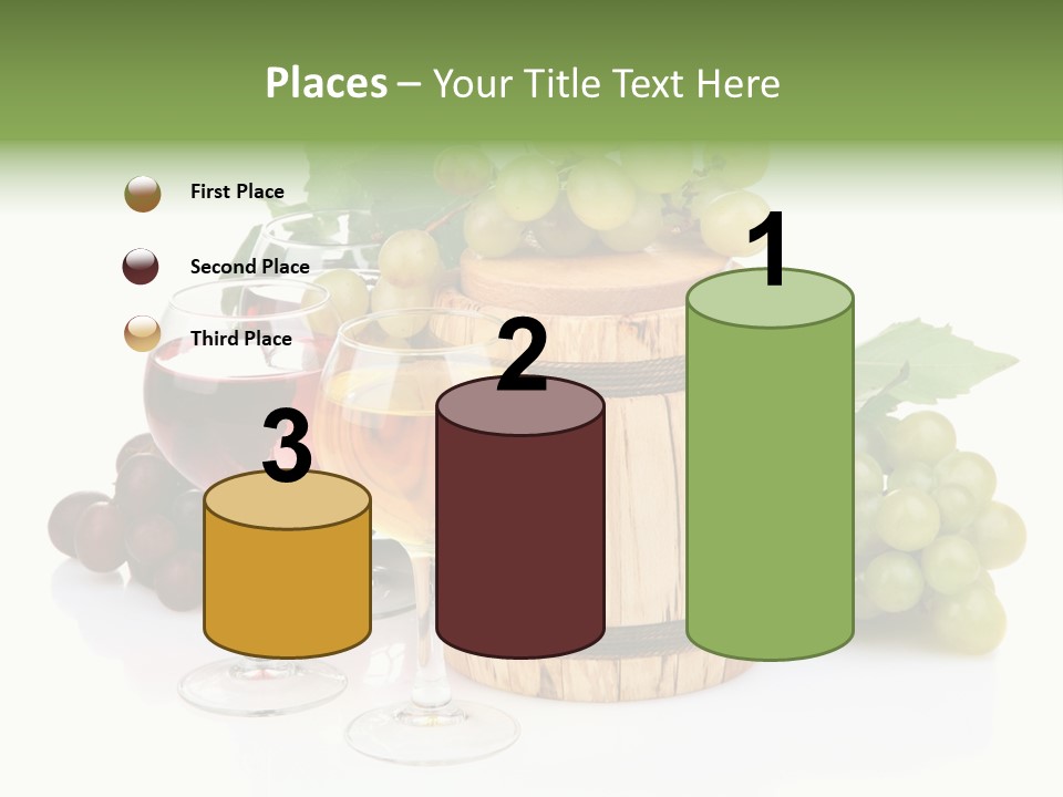 Assortment Pink Grapes PowerPoint Template