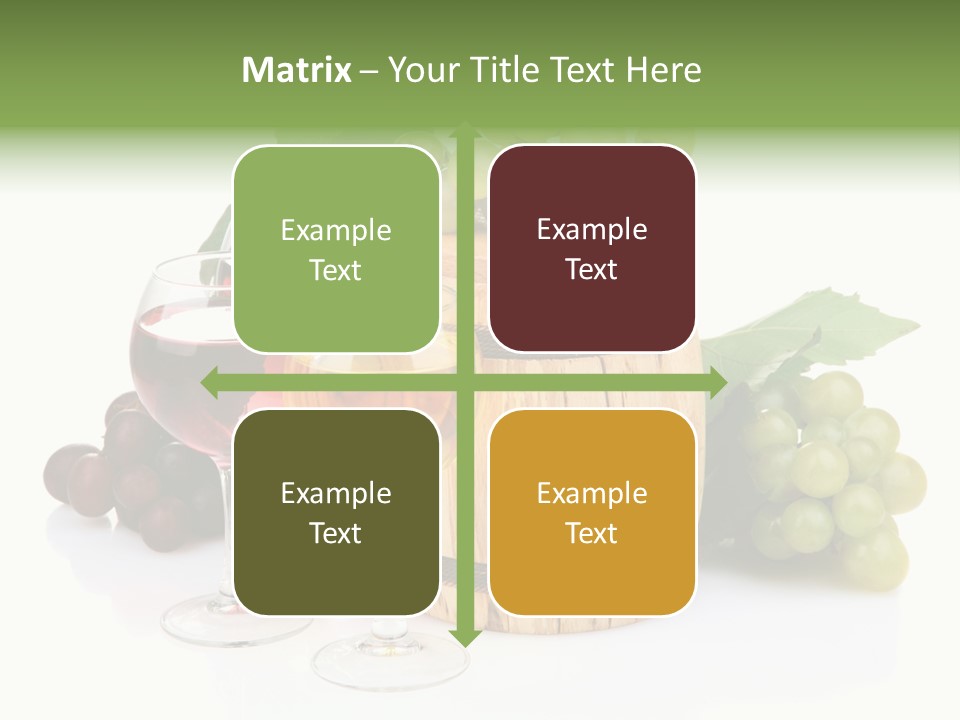 Assortment Pink Grapes PowerPoint Template