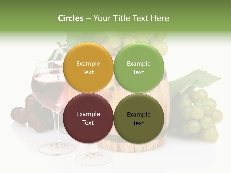 Assortment Pink Grapes PowerPoint Template