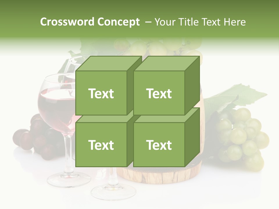 Assortment Pink Grapes PowerPoint Template