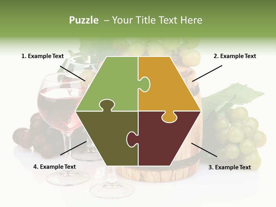 Assortment Pink Grapes PowerPoint Template