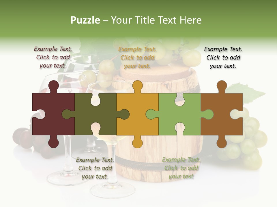 Assortment Pink Grapes PowerPoint Template