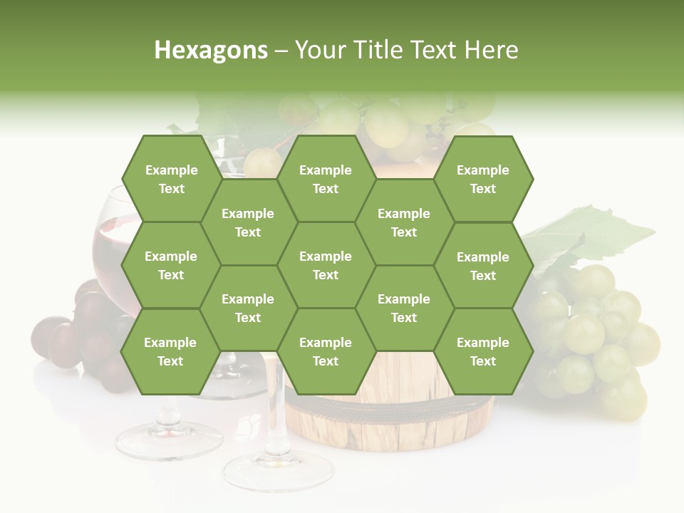 Assortment Pink Grapes PowerPoint Template