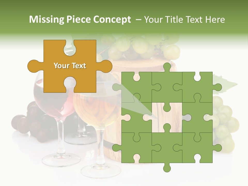 Assortment Pink Grapes PowerPoint Template