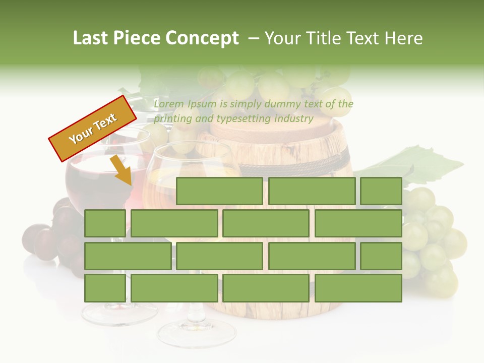 Assortment Pink Grapes PowerPoint Template