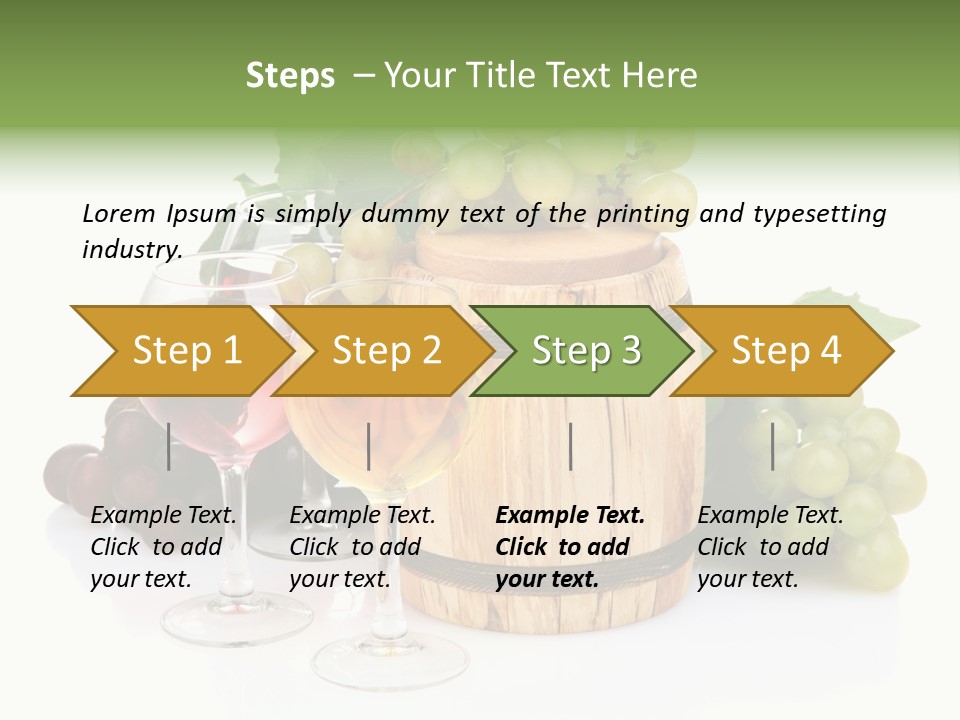 Assortment Pink Grapes PowerPoint Template