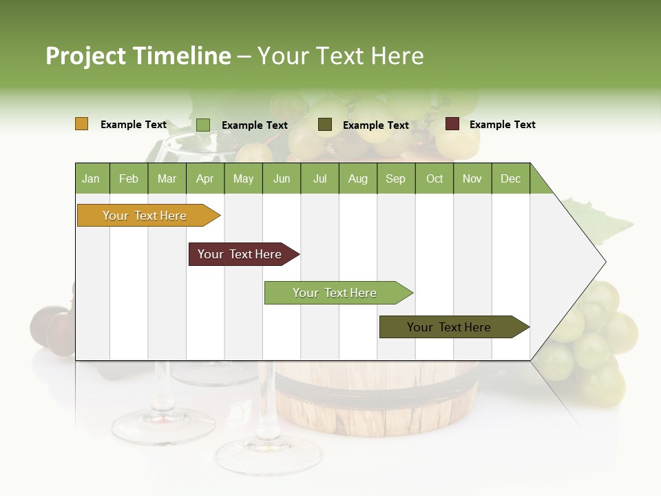 Assortment Pink Grapes PowerPoint Template