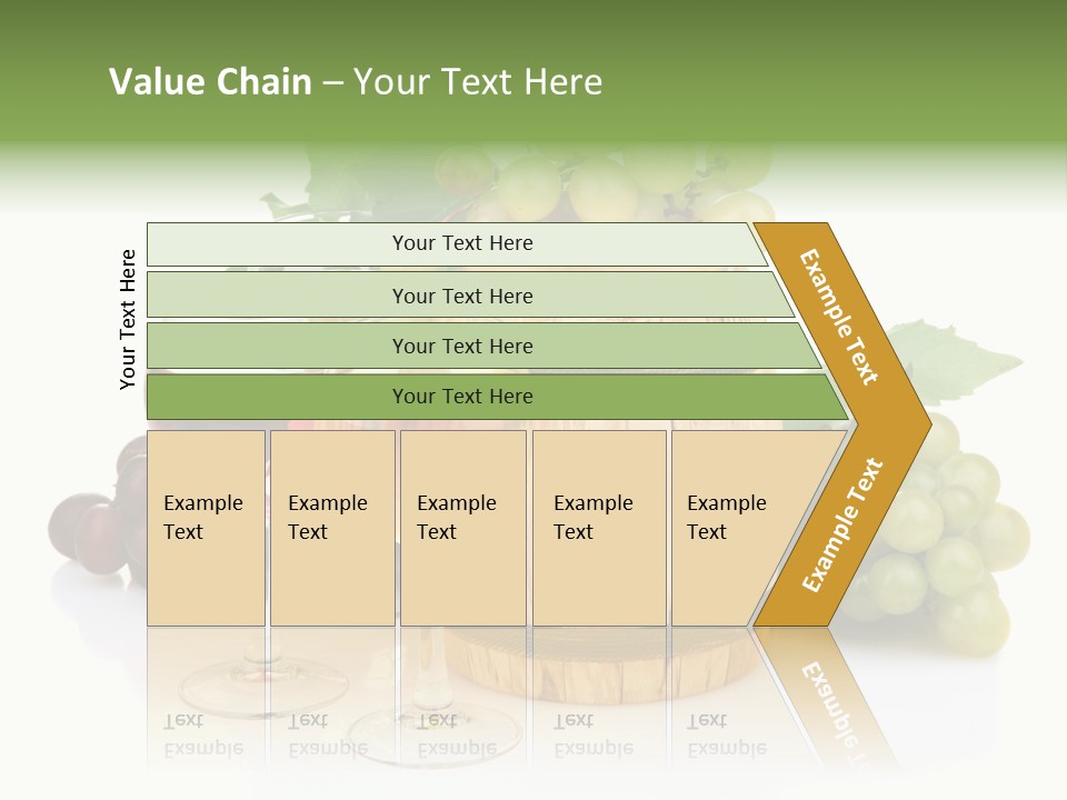 Assortment Pink Grapes PowerPoint Template