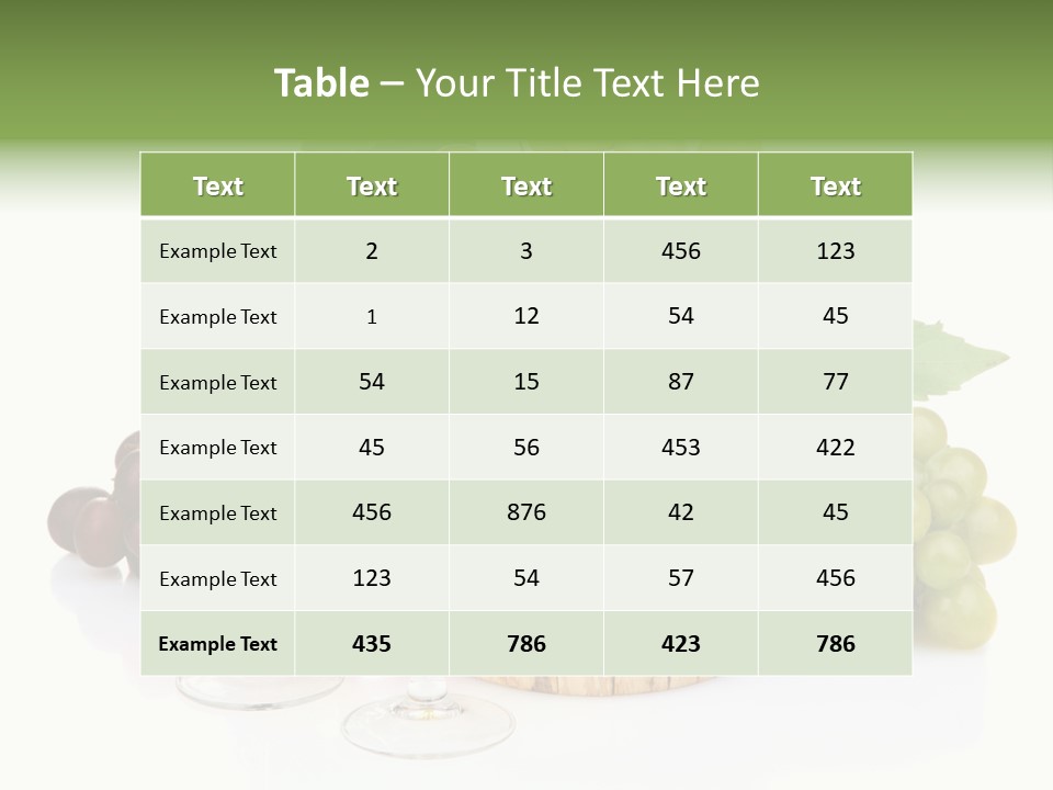 Assortment Pink Grapes PowerPoint Template