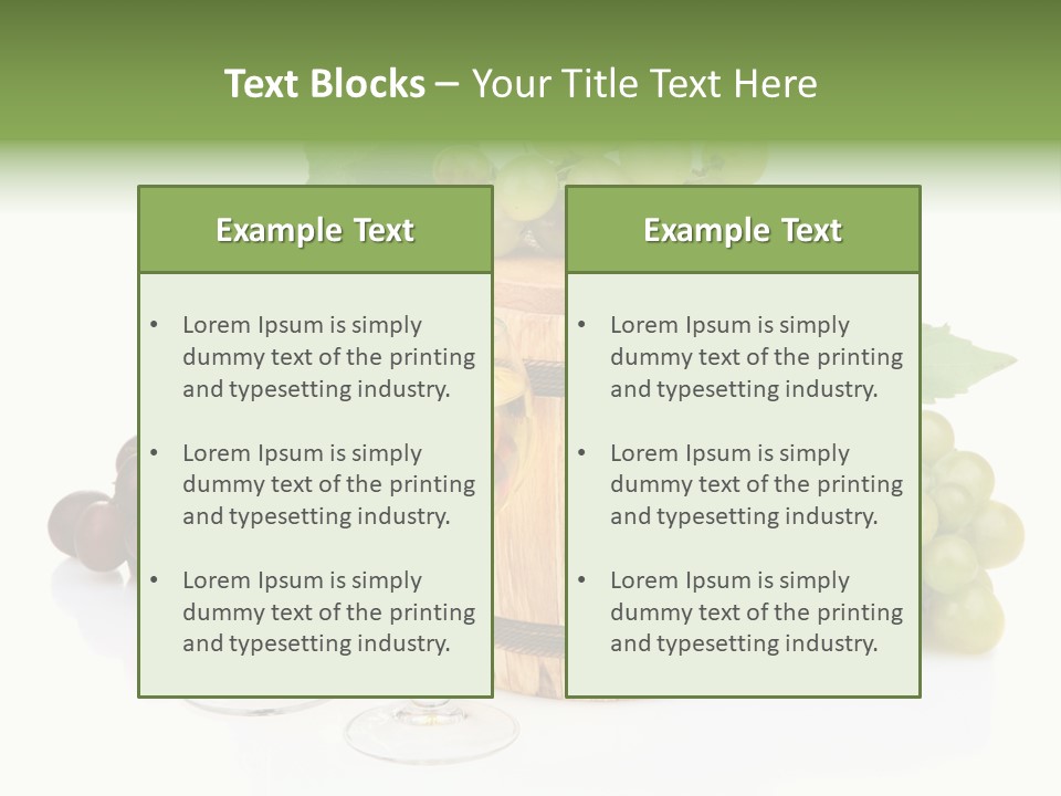 Assortment Pink Grapes PowerPoint Template