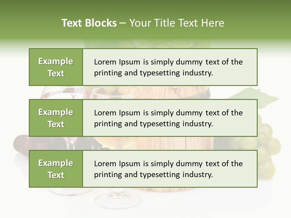 Assortment Pink Grapes PowerPoint Template