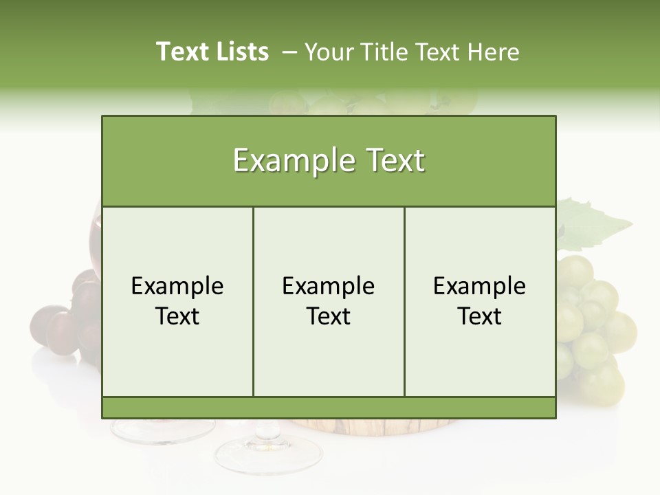 Assortment Pink Grapes PowerPoint Template
