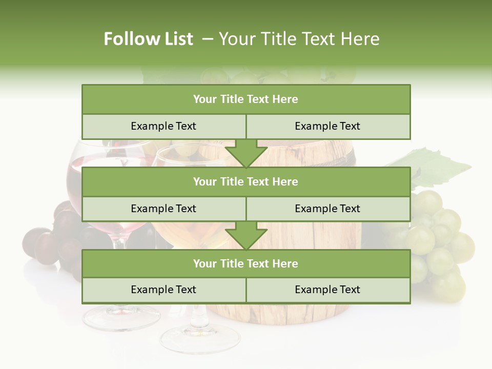 Assortment Pink Grapes PowerPoint Template