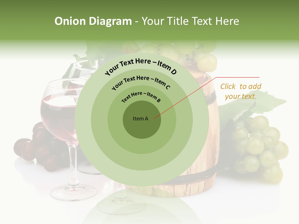 Assortment Pink Grapes PowerPoint Template