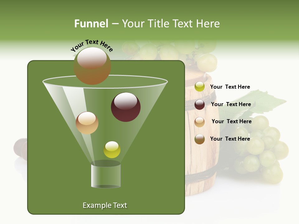 Assortment Pink Grapes PowerPoint Template