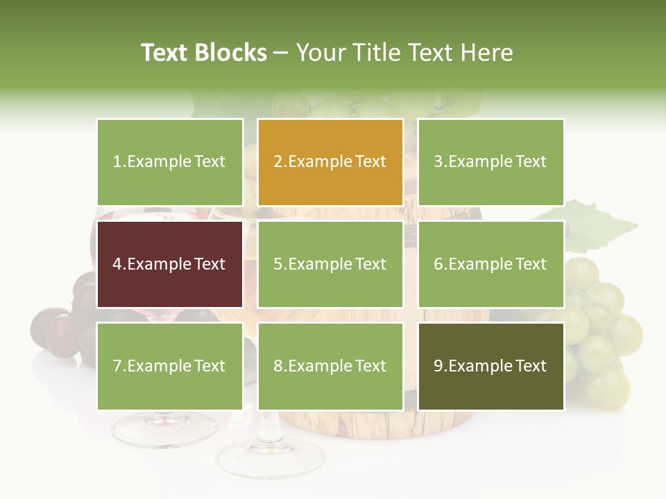 Assortment Pink Grapes PowerPoint Template