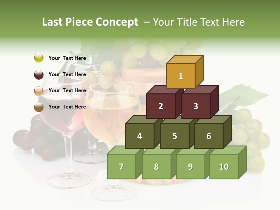 Assortment Pink Grapes PowerPoint Template