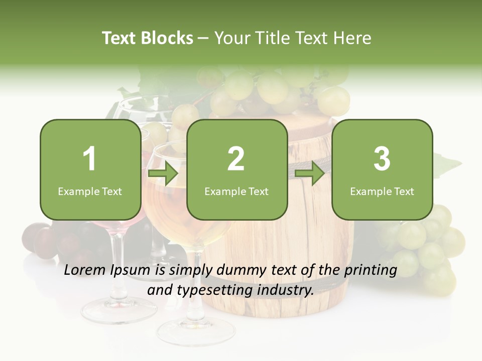 Assortment Pink Grapes PowerPoint Template