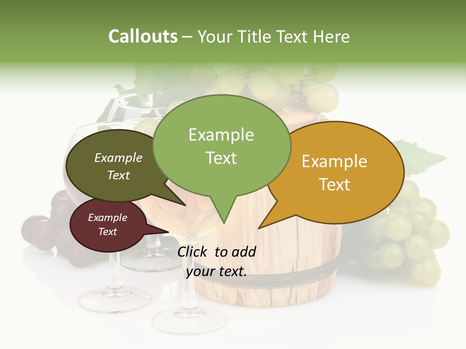 Assortment Pink Grapes PowerPoint Template