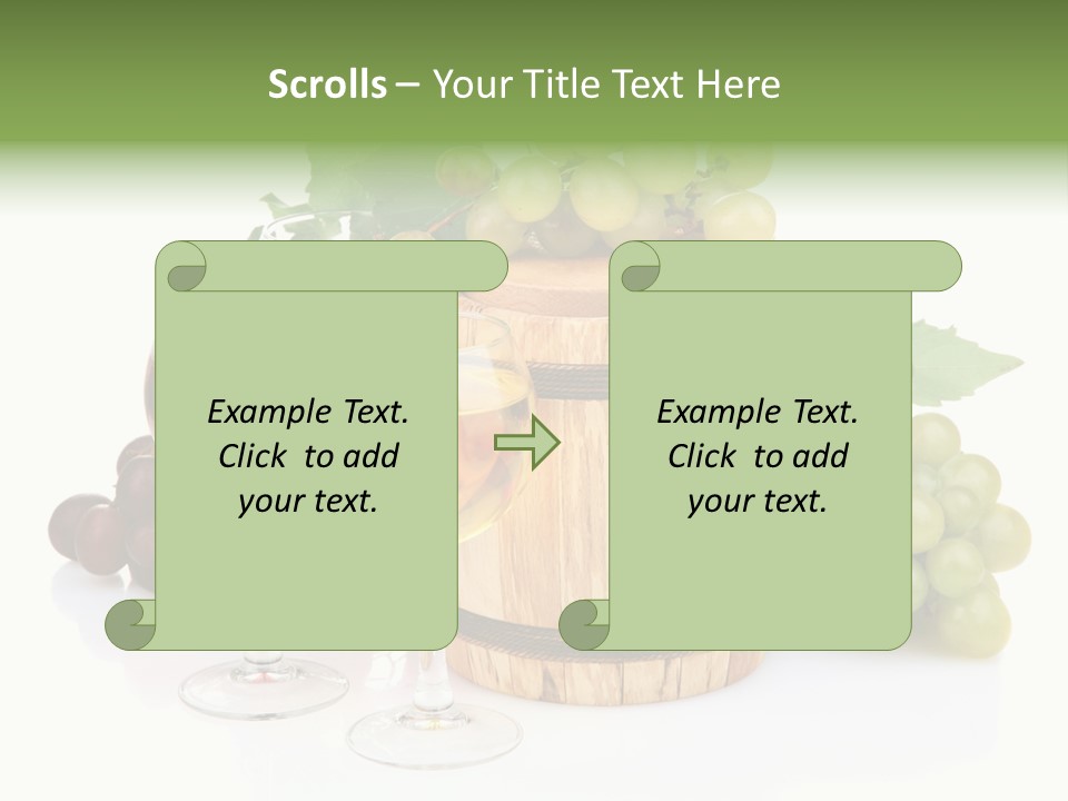 Assortment Pink Grapes PowerPoint Template