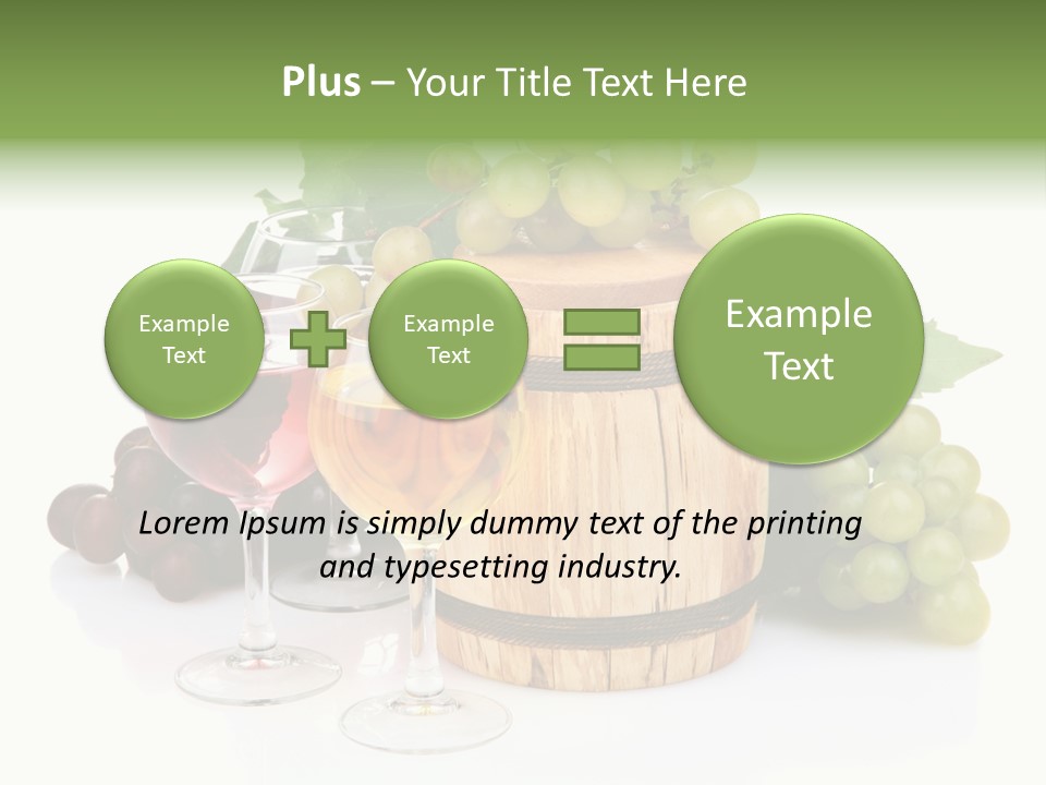 Assortment Pink Grapes PowerPoint Template