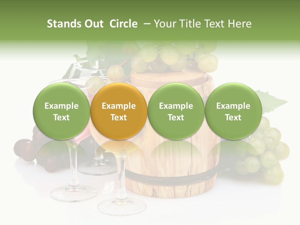 Assortment Pink Grapes PowerPoint Template