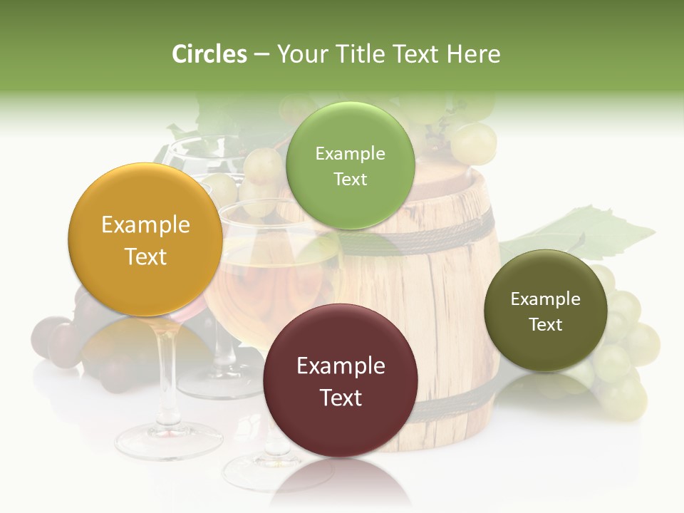 Assortment Pink Grapes PowerPoint Template