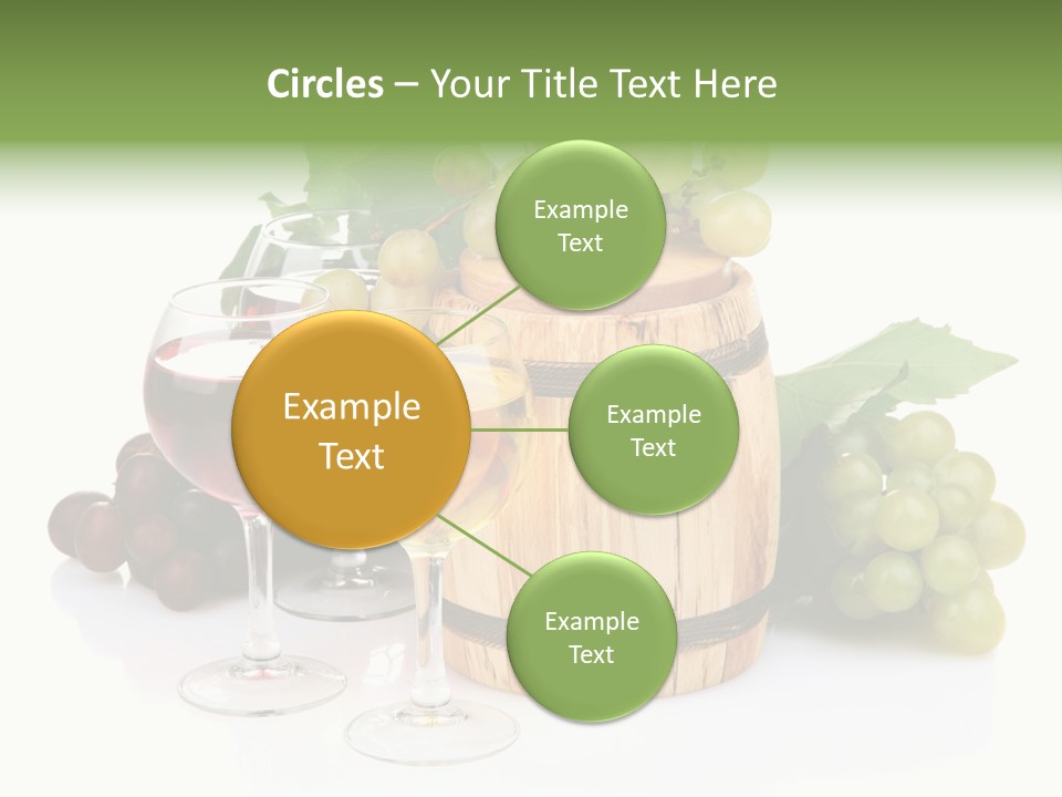 Assortment Pink Grapes PowerPoint Template