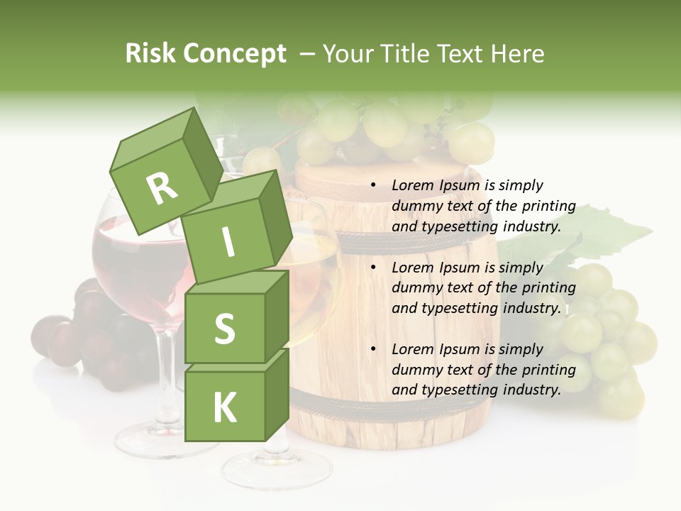 Assortment Pink Grapes PowerPoint Template