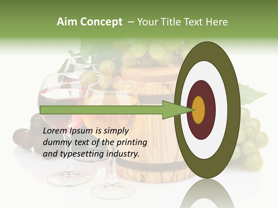 Assortment Pink Grapes PowerPoint Template