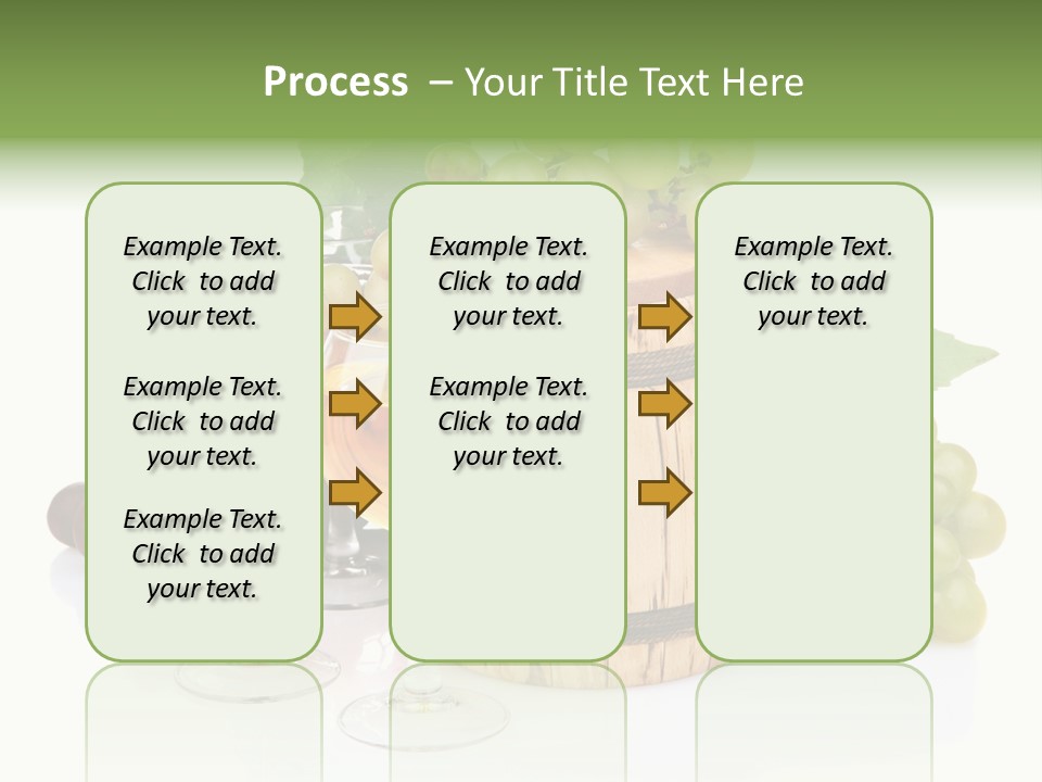 Assortment Pink Grapes PowerPoint Template