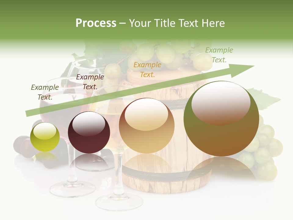 Assortment Pink Grapes PowerPoint Template