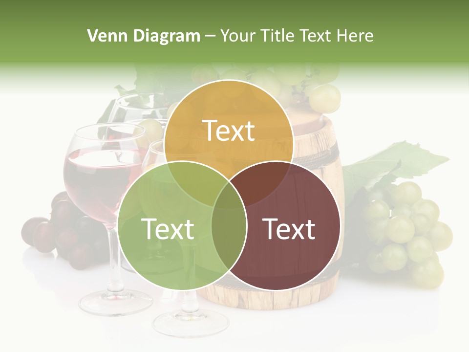 Assortment Pink Grapes PowerPoint Template