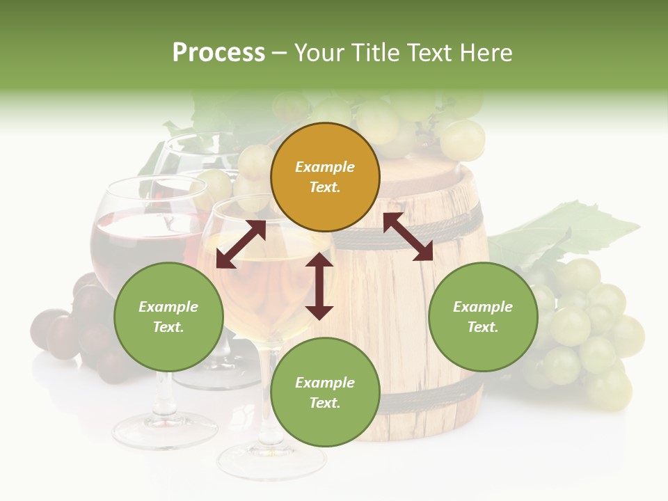 Assortment Pink Grapes PowerPoint Template