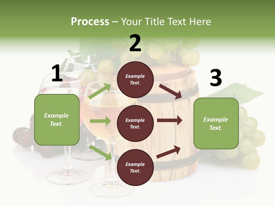 Assortment Pink Grapes PowerPoint Template