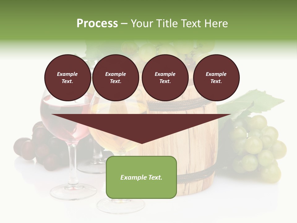 Assortment Pink Grapes PowerPoint Template