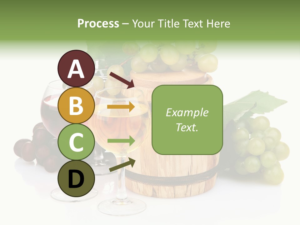 Assortment Pink Grapes PowerPoint Template