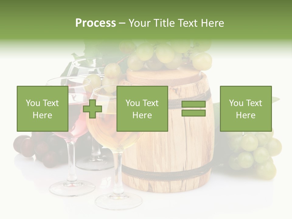 Assortment Pink Grapes PowerPoint Template