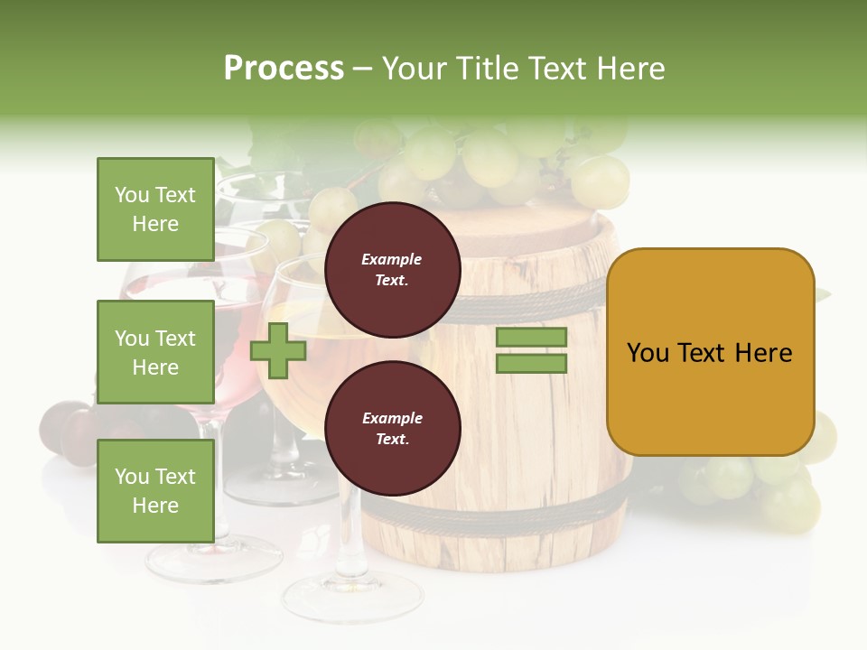 Assortment Pink Grapes PowerPoint Template