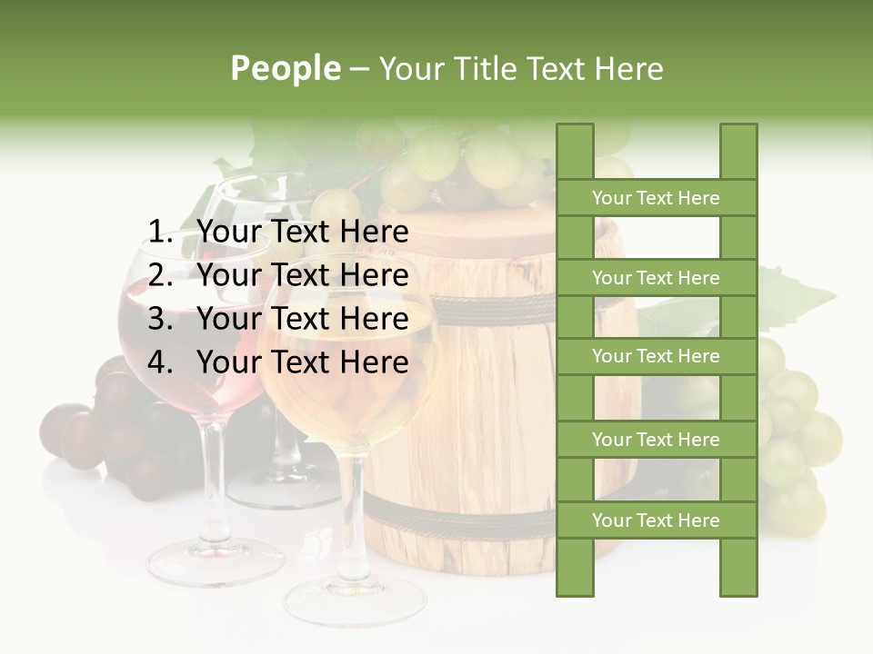 Assortment Pink Grapes PowerPoint Template